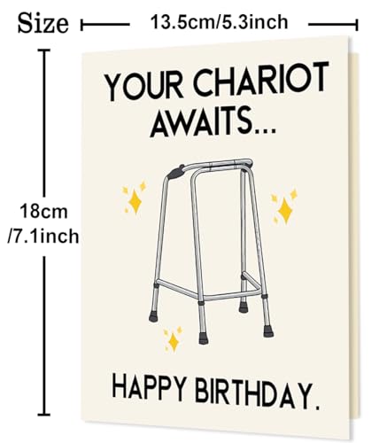 Funny Birthday Card for Men and Women - Hilarious Gift Card