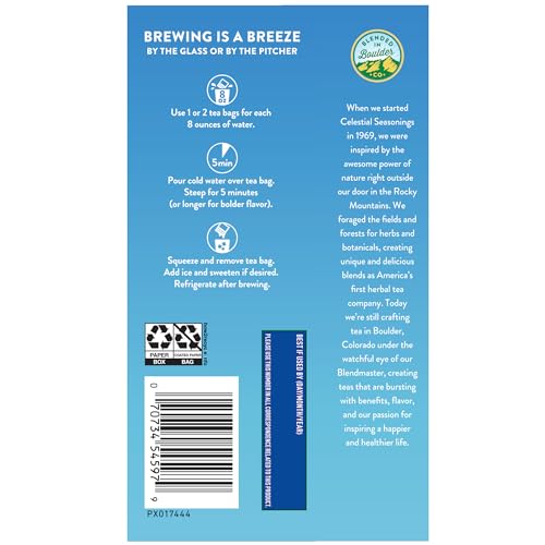 Celestial Seasonings Sweetened Lemon Cold Brew Iced Tea - 18 Bags