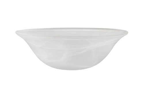 Aspen Creative 23510-11,Alabaster Replacement Glass Shade for Medium Base Socket Torchiere Lamp, Swag Lamp and Pendant, 14" Diameter x 4-3/4" High.