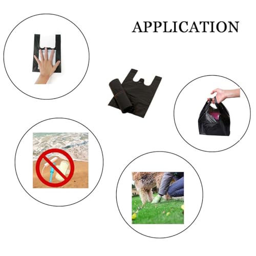 Greeney 300 Pcs Small Black Sanitary Napkin Disposal Bags with Handles, Feminine Hygiene Waste Bags