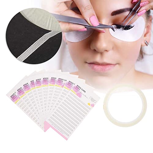 10PCS Eyelash Extension Storage Cards with Double-Sided Tape
