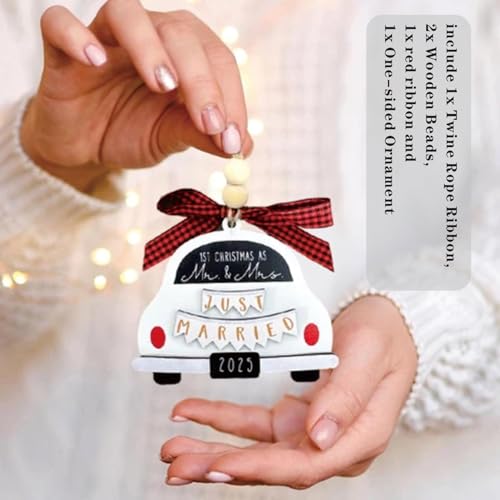 Personalized Wedding Ornament 2025 - New Home & Car Keepsake