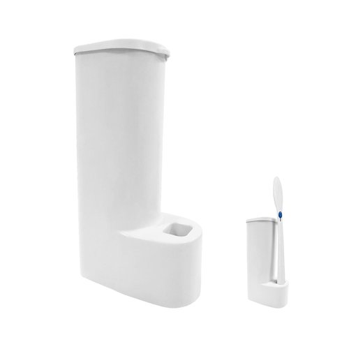 Toilet Wand Holder (Holder Only, No Toilet Wand) Wall Mounted Holder for Disposable Toilet Wand Refill (White), Toilet Wand is not Included