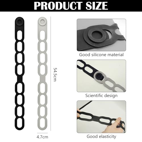 2 Pcs Silicone Crock Pot Lid Holder Straps - Universal Kitchen Storage