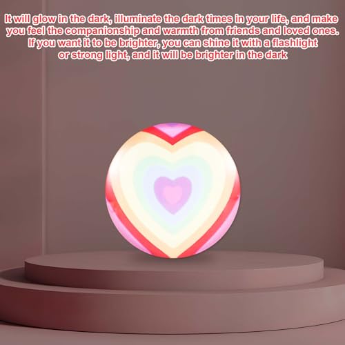 BOXOB Pocket Hug Heart Token with Inspirational Message Card - 3cm Thinking of You Gift