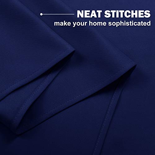 NICETOWN Royal Blue Blackout Curtain Panels - Energy Efficient, 2 Set, 42" x 36"