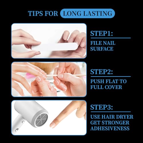 Ryidkcs 600pcs Nail Adhesive Tabs - Reusable Press On Nail Glue Stickers