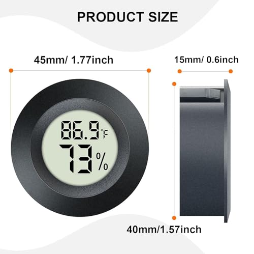 JEDEW Digital Hygrometer Thermometer, 2-Pack Indoor Humidity Monitor
