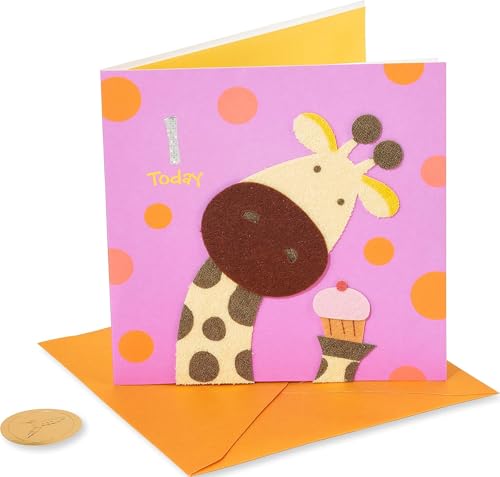 Papyrus 1st Birthday Card - Hugs and Kisses with Envelope