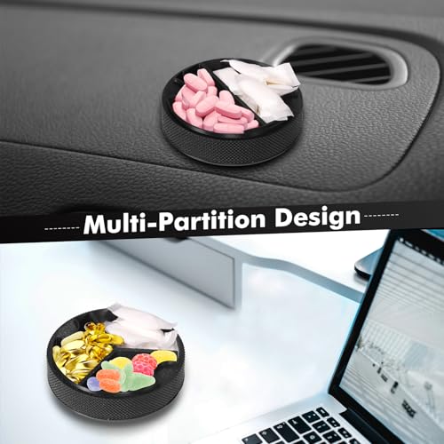 Nicotine Pouch Container with Magnetic Lid - Light Refracting