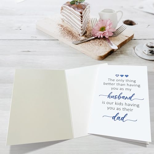 Obbyidk Father's Day Card for Husband - Anniversary & Birthday Card