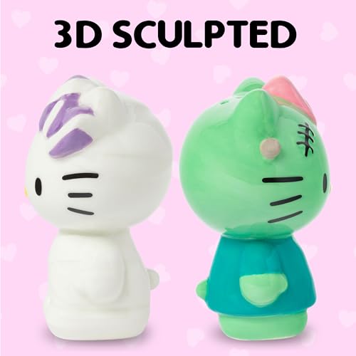 Hello Kitty Halloween Salt and Pepper Shaker Set - Ceramic 3D Figurines