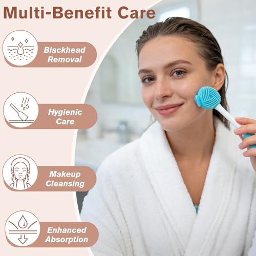 Gmlawsc 4-Piece Silicone Facial Cleansing Set & Mask Applicator