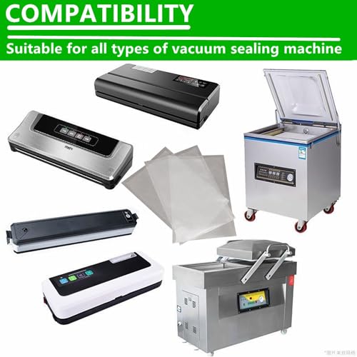 Commercial Grade Vacuum Sealer Bags - 100 Pre-Cut 4" x 6"