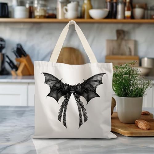 LUVADIAN Halloween Tote Bag - Eco-Friendly Pumpkin Design
