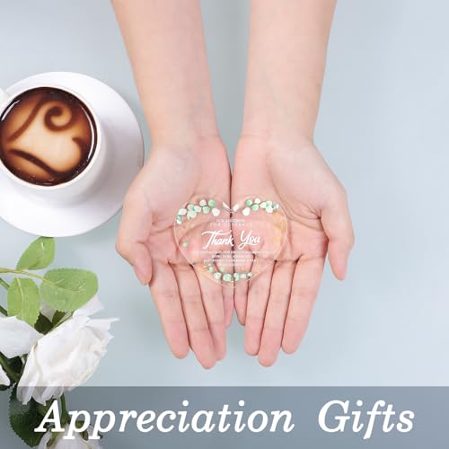 Heart-Shaped Acrylic Thank You Ornament Gift for Nurses & Teachers