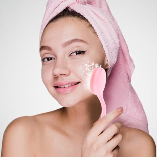 Silicone Face Scrubber Exfoliating Brush 2 Pack for Deep Cleansing