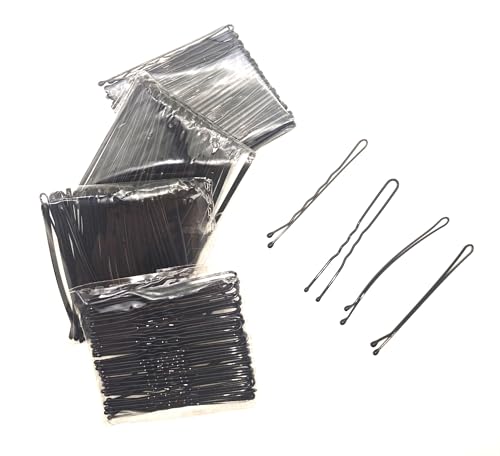 Black Hair Pin Set 200PCS 2.2 Inch Bobby Pins Assorted Styles