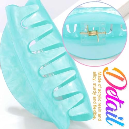 Fashey Acrylic Hair Claw Clip Medium Non-Slip Hair Accessory for Thick Hair