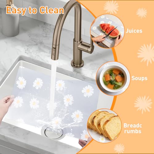 Refrigerator Shelf & Drawer Liners Non-Adhesive Waterproof Protectors - 10 Pcs
