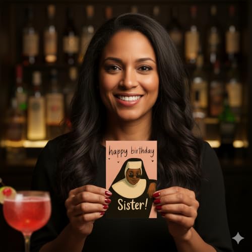Christian Sister Birthday Card with Red Envelope & Blessing