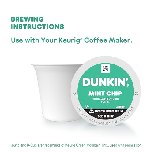 Dunkin' Mint Chip Dark Roast Coffee K-Cup Pods - 10 Count