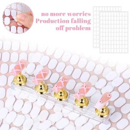 Sorcristy 600PCS Double Sided Adhesive Tapes for Nail Art Display and Practice