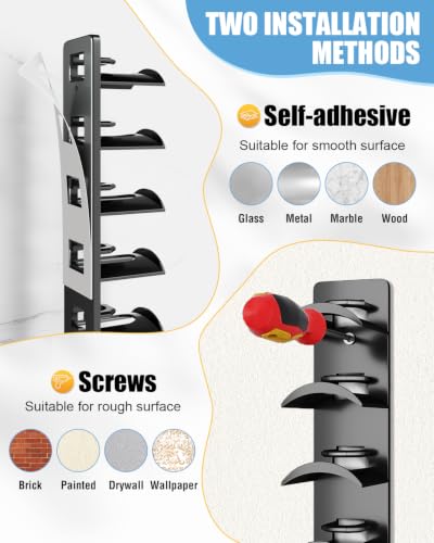 Meeenmiil Hat Organizer for Baseball Caps - 2 Pack Wall Mount Hat Rack