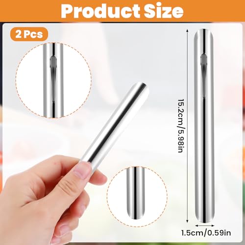 2-Pack Table Crumb Sweepers for Servers - Silver Crumb Scraper