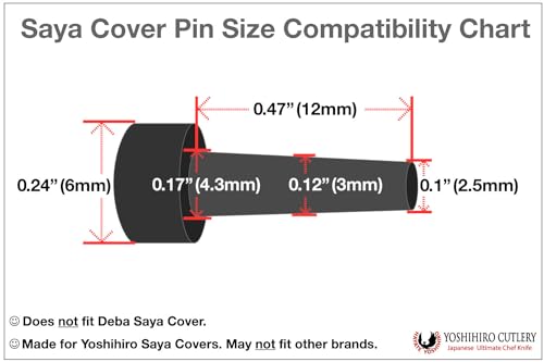 Yoshihiro Saya Knife Covers Safety Pins Set (3PC) - Compatible Sizes
