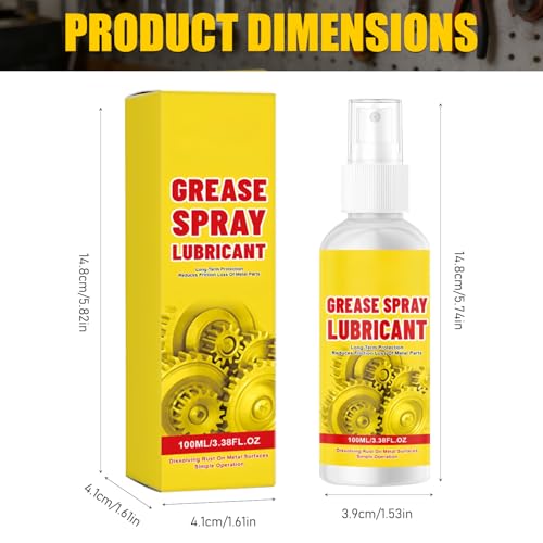 2PCS Anti-Rust Lubricant Spray & Rust Remover for Metal