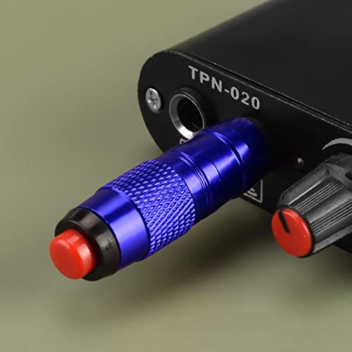 ATOMUS Cordless Tattoo Foot Pedal Switch - Lightweight Alloy Controller (Blue)