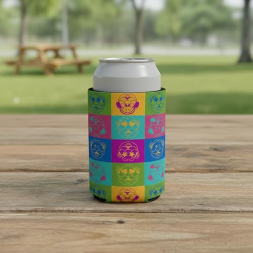 Dr. Simi Pop Art Neoprene Can Cooler Sleeve - 12 oz Insulator