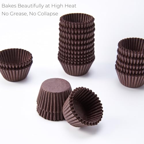 No. 4 Brigadeiro Paper Cups - 1 Inch Mini Baking Liners, 1000 Pack