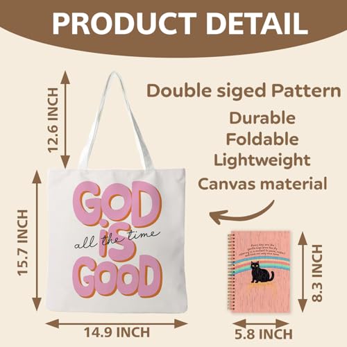 God Preppy Coquette Pink Tote Bag - Trendy Reusable Canvas Bag