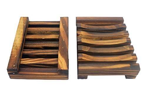 Handmade Natural Wood Soap Dish - Pine Wood Soap Holder