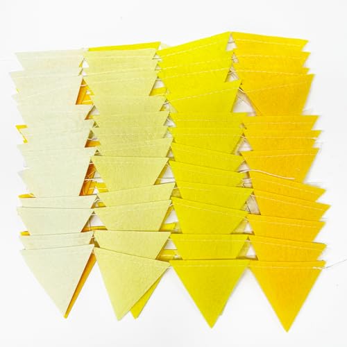 Ombre Yellow Mini Bunting Banner - 24ft Felt Party Decor