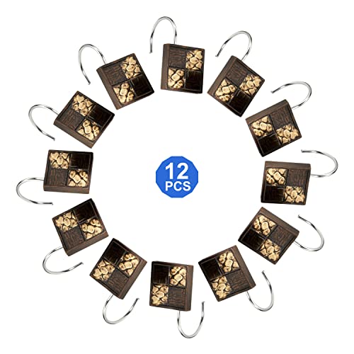 Zahari Home Zambia Animal Shower Curtain Hooks - 12 Pack Resin
