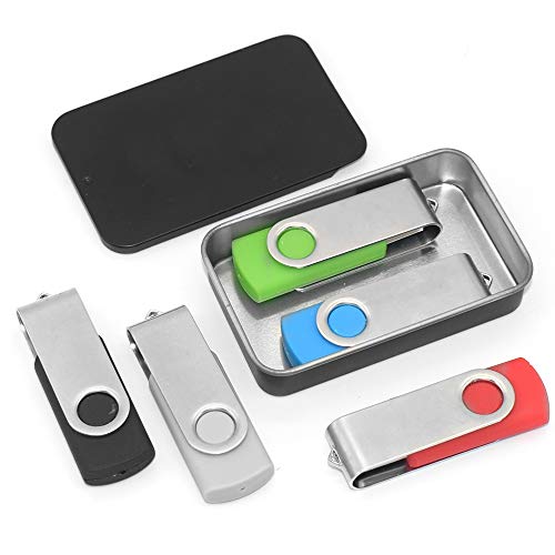 Gere 6-Pack Black Metal Slide-Top Tin Boxes for Small Storage