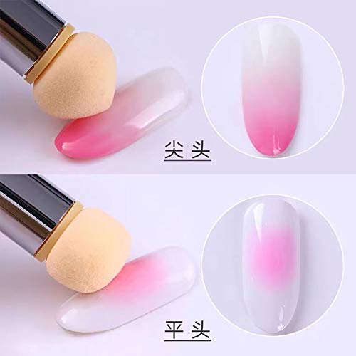 Art&Beauty Gradient Nail Sponge Brush Pen with 4 Replacement Heads