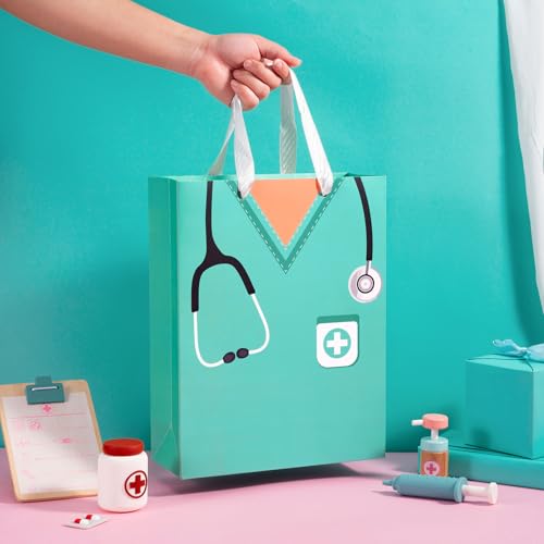 Nurse Graduation Gift Bag with Tissue Paper - 13" Blue Design