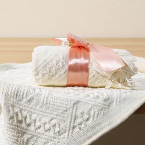 2-Pack Bohemian Turkish Cotton Hand Towels - Beige & Pink