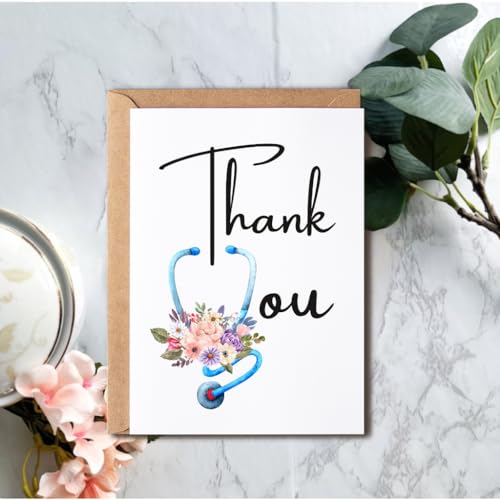Thank You Card for Nurses and Doctors - 5x7 Premium Card