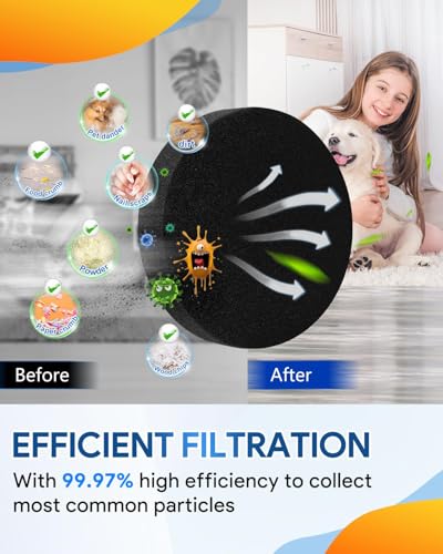 Bissell Vacuum Filter Replacement, 2 Pack Premotor Foam Filters