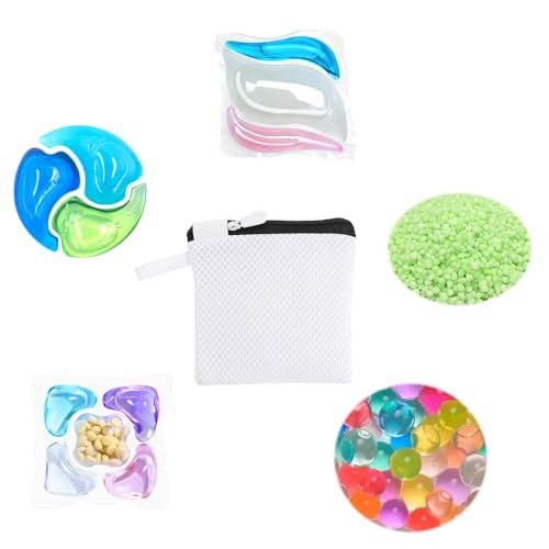 NentMent 2 Pack Laundry Scent Bead Bags with Zipper - In-Wash Fragrance & Crystal Boosters