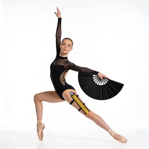 Rave Fan Holder with Adjustable Leg Strap - Summer Festival Accessory