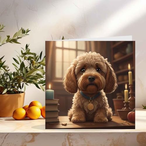 Cockapoo Birthday Greeting Card - Premium Eco-Friendly 145mm