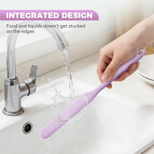 Silicone Jar Spatula Set - 3 Pcs Sourdough Tools for Scraping & Mixing