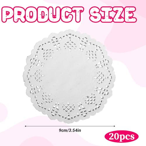 200 Pcs 3.5-Inch Lace Paper Doilies - Elegant Disposable Table Decor