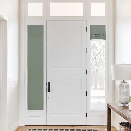 NICETOWN Greyish Green French Door Sidelight Curtains for Side Window